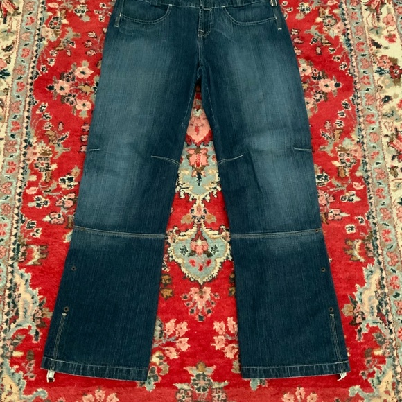 Vintage Le Jean de Marithe Francois Girbaud  Denim Jeans ROLL UP CUFFS HONG KONG - Picture 4 of 16